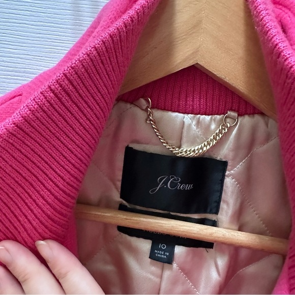 J.Crew Lodge coat in Italian stadium-cloth wool pink jacket winder nello gori 10 - Picture 6 of 11